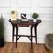 Mid-Century Italian Wood Brass Wall Console Table, 1950s 4