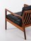 USA-75 Lounge Chair in Black Leather attributed to Folke Olsson for Dux, 1960s, Image 3