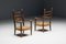 Rustikaler Sessel aus Holz & Stroh, 1900er 7
