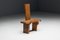 Vintage French Brutalist Monoxylite Chair, 1950s, Image 3