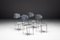 Postmodern Italian Aluminum Chairs, 1980s, Set of 4, Image 4