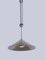 Adjustable Nickel Pendant Lamp KEOS by Florian Schulz, 1960s 3