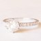 Bague en Or Blanc 18k avec Diamants Taille Brillant 2