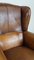 Vintage Sheep Leather Wing Chairs, Set of 2 11