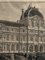 Octave Guillaume Rochebrune, Die Louvre-Fassade von Henri II., 19. Jh., Gravur, Gerahmt 3