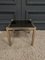 Vintage Side Table in Gold Metal and Smoked Glass, 1980 5