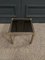 Vintage Side Table in Gold Metal and Smoked Glass, 1980 2