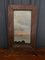 Rocky Coast with Boats, Early 20th Century, Oil on Panel, Framed 1