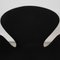 Swan Chair in Black Hallingdal Fabric by Arne Jacobsen, 1980s 11