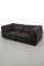 Vintage 2-Seater Sofa in Dark Brown Leather, Image 1