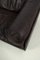 Sofá de dos plazas vintage de cuero marrón oscuro, Imagen 6