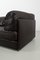 Vintage 2-Seater Sofa in Dark Brown Leather, Image 7