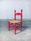 Sedie di design country rosse, Scandinavia, anni '60, set di 2, Immagine 13