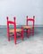 Chaises d'Appoint Rouge Scandinave, Suède, 1960s, Set de 2 28