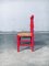 Rote Beistellstühle im skandinavischen Country Design, 1960er, 2er Set 12