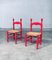 Sedie di design country rosse, Scandinavia, anni '60, set di 2, Immagine 30