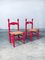 Sedie di design country rosse, Scandinavia, anni '60, set di 2, Immagine 20