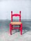 Sedie di design country rosse, Scandinavia, anni '60, set di 2, Immagine 1