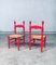 Sedie di design country rosse, Scandinavia, anni '60, set di 2, Immagine 29