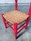 Rote Beistellstühle im skandinavischen Country Design, 1960er, 2er Set 7