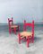 Sedie di design country rosse, Scandinavia, anni '60, set di 2, Immagine 26