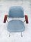 Mid-Century Modern Design Office Chair Set attributed to Wim Rietveld for Kembo, Netherlands, 1950s, Set of 6 5