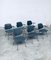 Mid-Century Modern Design Office Chair Set attributed to Wim Rietveld for Kembo, Netherlands, 1950s, Set of 6, Image 38