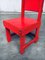De Stijl Movement Design Roter Stuhl, Jan Wils zugeschrieben, Niederlande, 1920er 15