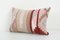 Federa per cuscino lombare Kilim rosa dal design primitivo, Immagine 2