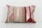 Federa per cuscino lombare Kilim rosa dal design primitivo, Immagine 1