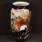 Chinese Painted Ceramic Vase with Warrior on Horseback, 2000s 1