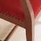 Vintage Red Salon Armchair 5