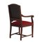 Vintage Red Salon Armchair 2