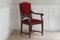 Vintage Red Salon Armchair 11