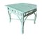 Spanish Bamboo Auxiliar Table Painted in Green, Image 2