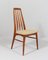 Teak Model Eva Dining Chairs by Niels Koefoed for Hornslet, Denmark, 1960s, Set of 4 7