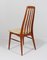 Teak Model Eva Dining Chairs by Niels Koefoed for Hornslet, Denmark, 1960s, Set of 4, Image 9