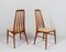 Teak Model Eva Dining Chairs by Niels Koefoed for Hornslet, Denmark, 1960s, Set of 4 13