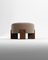Cassete Pouf in Boucle Brown by Alter Ego for Collector 1