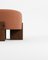 Cassete Pouf in Boucle Burnt Orange by Alter Ego for Collector 2