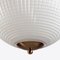 Grande Suspension Globe en Opaline Parisian de Pure White Lines 3