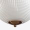 Lámpara colgante con forma de globo parisino grande de opalino de Pure White Lines, Imagen 3