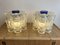 Large Mid-Century Modern Bubble Glass Cube Cylinder Lamps from Poliarte, 1970s, Set of 2 9