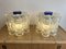 Large Mid-Century Modern Bubble Glass Cube Cylinder Lamps from Poliarte, 1970s, Set of 2, Image 9