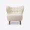 Oslo Faux Sheepskin Wingback Chair from Pure White Lines, Image 4
