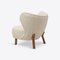 Fauteuil à Oreilles Oslo en Faux Peau de Mouton de Pure White Lines 6