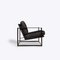 Black Safari Armchair from Pure White Lines 5