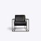 Black Safari Armchair from Pure White Lines 2