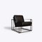 Black Safari Armchair from Pure White Lines 1