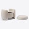 Boucle Upholstered Ottoman Seating from Pure White Lines, Image 4